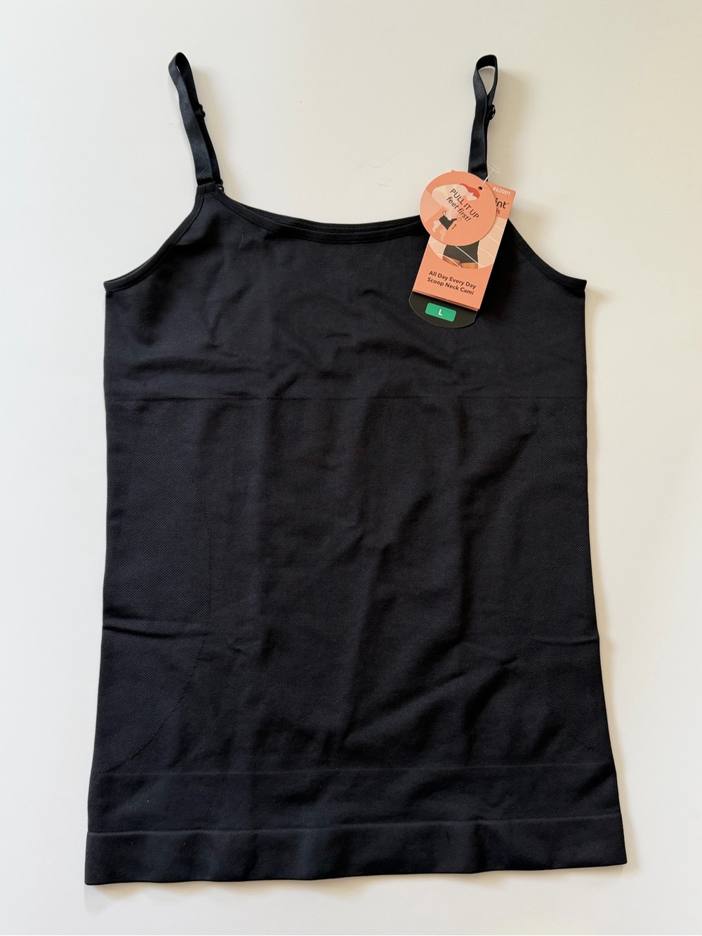 Shapermint Essentials All Day Every Day Scoop Neck Cami Black L